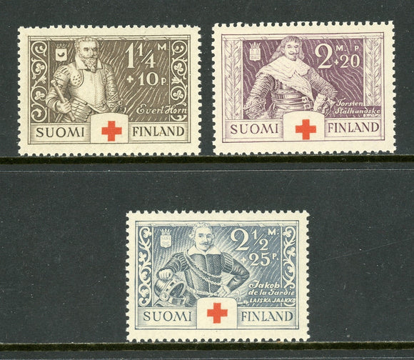 Finland Scott #B15-B17 MNH Finnish Explorers CV$16+