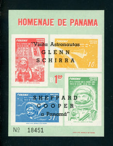 Panama Scott #C290D MNH S/S OVPT Glenn Schirra Sheppard Cooper Visit CV$50+