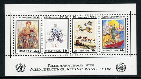 UN-New York Scott #493 MNH S/S Federation of UN Associations CV$2+