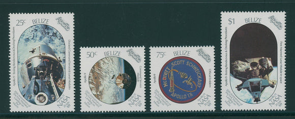 Belize Scott #916-919 MNH Apollo 11 20th ANN CV$10+