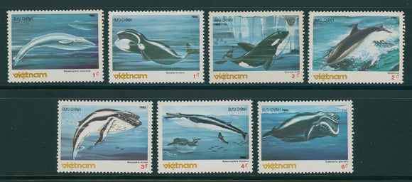 Vietnam Scott #1569-1575 MNH Whales FAUNA CV$8+