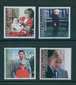 Gibraltar Scott #842-845 MNH Prince William 18th Birthday CV$4+