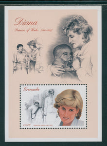 Grenada Scott #2724 MNH S/S In Memoriam Princess Diana 1961-1997 $5 CV$4+