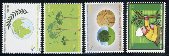 KOSOVO MNH: Scott #97-100 Earth Day Conservation GLOBE CV$8+