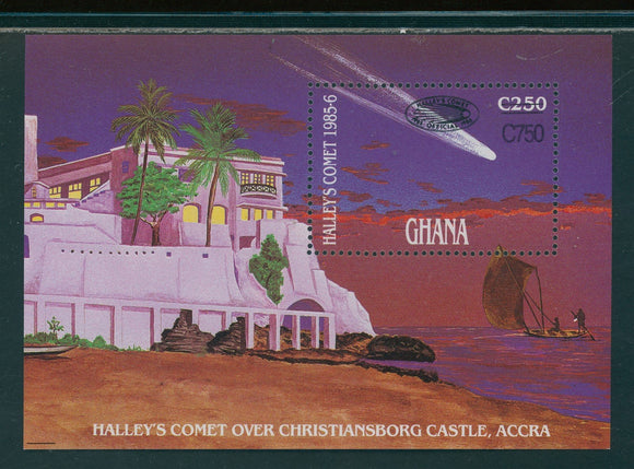 Ghana Scott #1131a MNH S/S Halley's Comet CV$6+