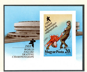 Hungary Scott #3117 IMPERF MNH S/S World Figure Skating Championships CV$20+