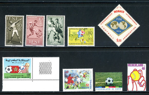 Soccer OS #2 MNH World Cup and Soccer I to M Countries $$