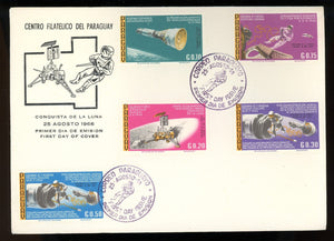 Paraguay Scott #978-982 FIRST DAY COVER Space Missions $$ 378168
