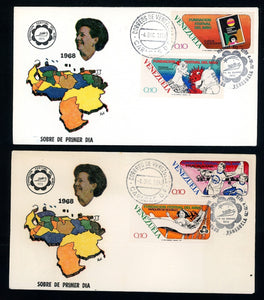 Venezuela Scott #1050-1053 FIRST DAY COVERS Children's Foundation $$ 378179