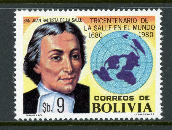 Bolivia Scott #653 MNH St. Jean Baptiste La Sale, Educator $$ 380827