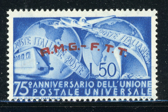 AMG-FTT Trieste MNH: Scott #40 50L UPU 75th Ann 1949 CV$5+