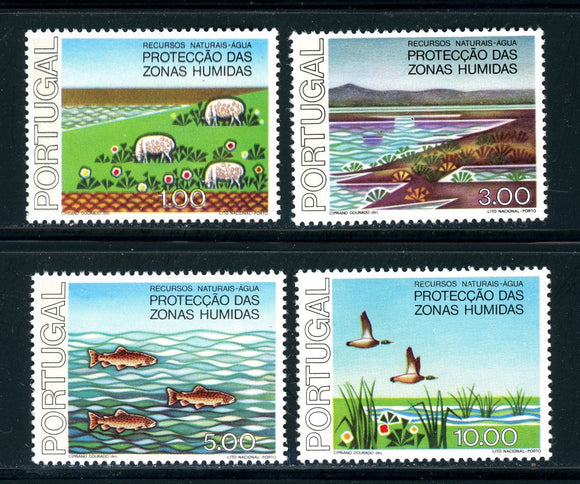 Portugal Scott #1307-1310 MNH Protection of Wetlands CV$5+ 382837 ish-1