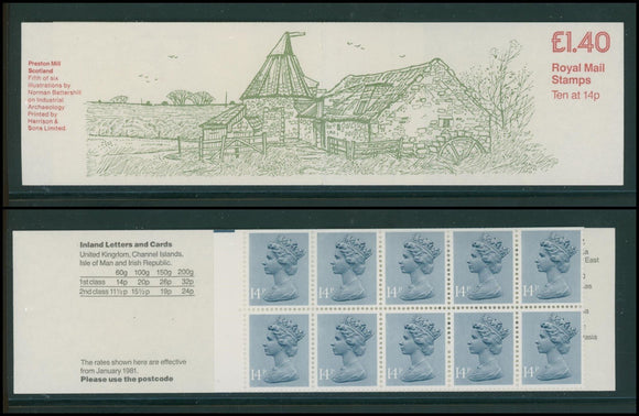 Great Britain Scott #BK554 MNH BOOKLET £1.40 Industrial Archaeology CV$3+ 384226