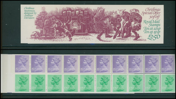 Great Britain Scott #BK802 MNH BOOKLET £2.50 Christmas CV$6+ 384233