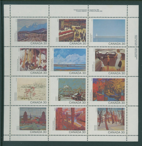 Canada Scott #966a MNH SHEET of 12 Canada Day CV$8+ 384433