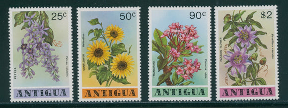 Antigua Scott #519-522 MNH Flowers FLORA CV$2+ 384543