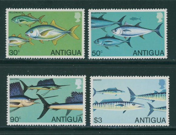 Antigua Scott #542-545 MNH Sport Fish FAUNA CV$4+ 384555