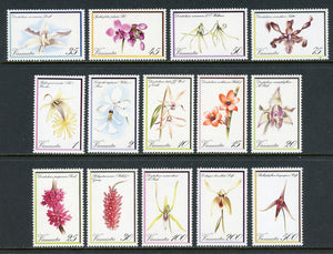 Vanuatu Scott #323-336 MNH Orchids Flowers FLORA CV$21+ 384763