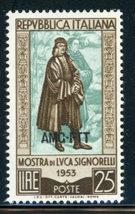 AMG-FTT Trieste MNH: Scott #186 25l Luca SIGNORELLI Painter CV$4+