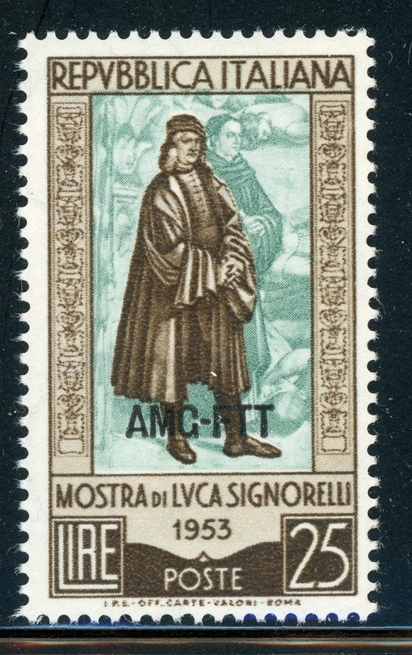 AMG-FTT Trieste MNH: Scott #186 25l Luca SIGNORELLI Painter CV$4+