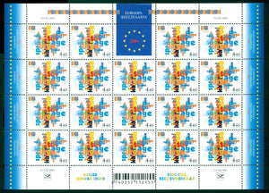 Estonia Scott #412 SHEET MNH 2001 European Year of Languages CV$16+