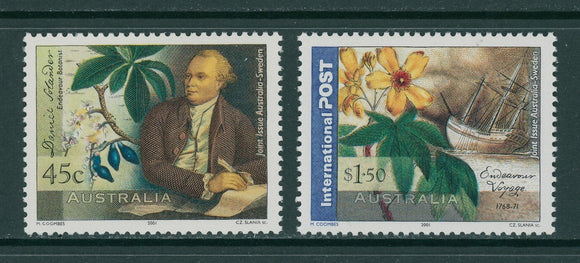 Australia Scott #1996-1997 MNH Daniel Solander Botanist CV$4+ 392497
