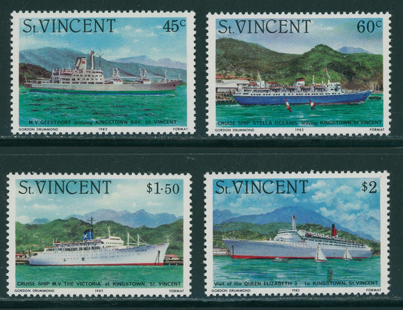 St. Vincent Scott #662-665 MNH Cruise Ships CV$3+ 396003