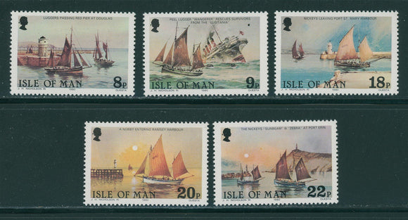Isle of Man Scott #184-188 MNH Lusitania Survivors Ships $$ 406891