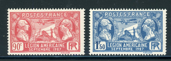 France Scott #243-244 MNH American Legionnaires in France CV$10+ 409975 ISH