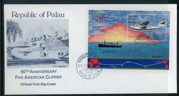 Palau Scott #94 FIRST DAY COVER Pan-American Clipper ANN $$ 414147