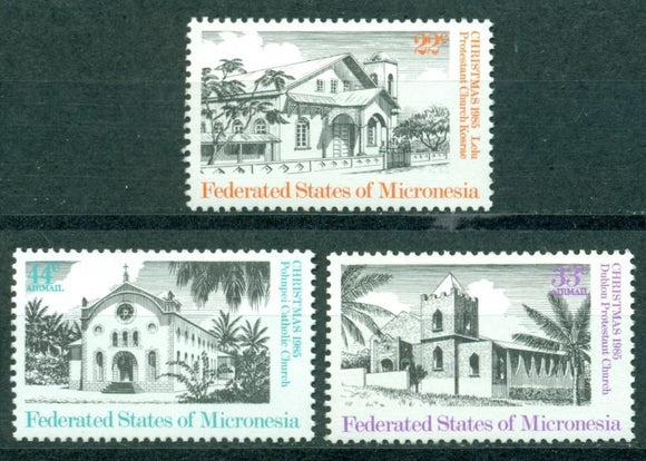 Micronesia Scott #24//C14 MNH Christmas 1985 Churches CV$2+ 414217
