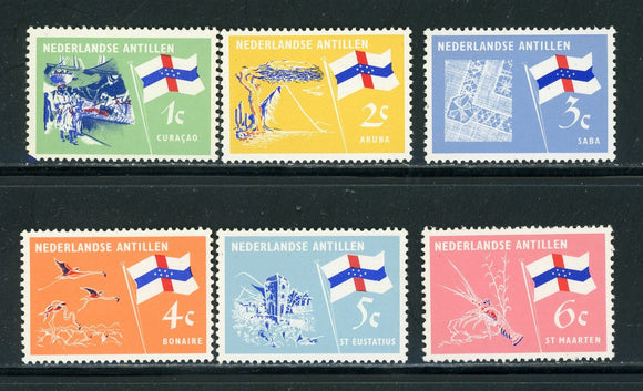 Netherlands Antilles Scott #295-300 MNH 1965 Island Scenes $$ 414332