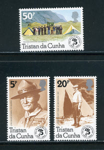 Tristan da Cunha Scott #314-316 MNH Scouting Year $$ 414483