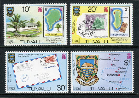 Tuvalu Scott #133-136 MNH London '80 Stamp EXPO $$ 414511