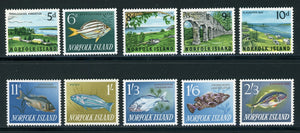 Norfolk Island Scott #49-60 MLH 1962-'64 Definitive Issue CV$15+ 417241