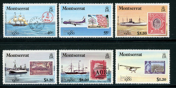 Montserrat Scott #414-419 MNH London '80 Stamp EXPO CV$2+ 417473