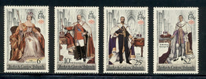 Turks & Caicos Scott #342-345 MNH British Monarchs at Coronations $$ 417710