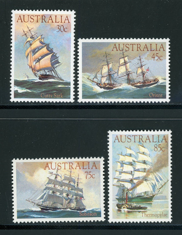 Australia Scott #894-897 MNH Clipper Ships CV$3+ 420622