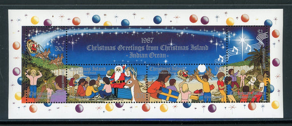 Christmas Island Scott #212 MNH S/S Christmas 1987 CV$5+ 420725