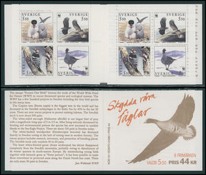 Sweden Scott #2100a MNH BKLT Birds WWF FAUNA CV$8+ 423920