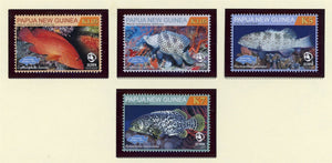 Papua New Guinea Scott #1534-1537 MNH Fish FAUNA CV$11+ 427244
