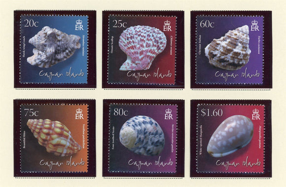 Cayman Islands Scott #1058-1063 MNH Shells FAUNA Marine Life CV$13+ 427515