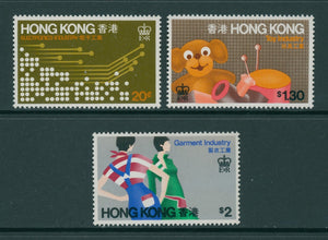 Hong Kong Scott #351-353 MNH Industries CV$2+ 427578