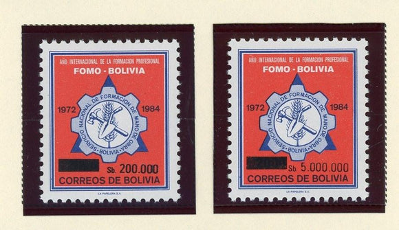 Bolivia Scott #721-722 MNH SRCHG Professional Education CV$13+ 427656