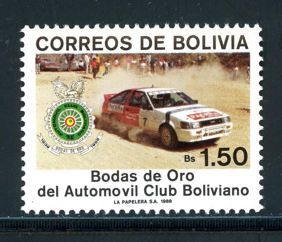 Bolivia Scott #781 MNH Bolivian Auto Club CV$3+ 429917