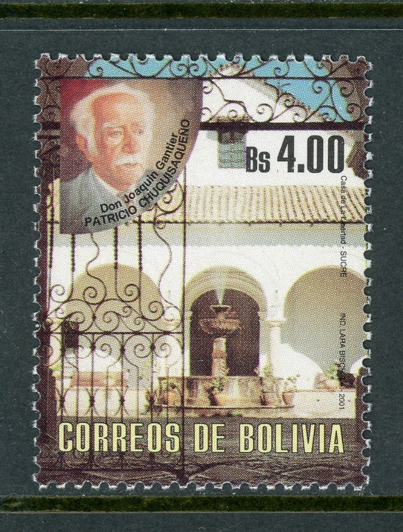 Bolivia Scott #1162 MNH Joaquin Gantier, Historian CV$4+ 429981