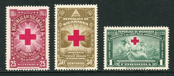 Nicaragua Scott #C263-C265 MNH Int'l Red Cross 80th ANN CV$4+ 430114