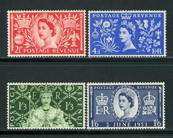 Great Britain Scott #313-316 MNH Queen Elizabeth QEII Coronation CV$11+ 430250