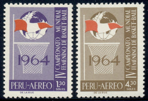 Peru Scott #C195-C196 MNH Woman's Int'l Basketball SPORTS $$ 434812