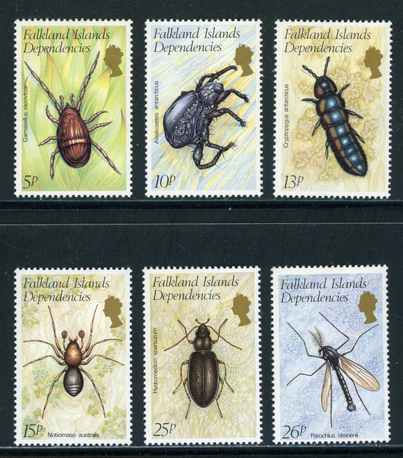 Falkland Islands Scott #1L66-1L71 MNH Insects FAUNA $$ 434860